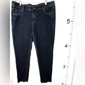 Lane Bryant Blue Denim Skinny‎ Jeans Genius Fit 20 Regular